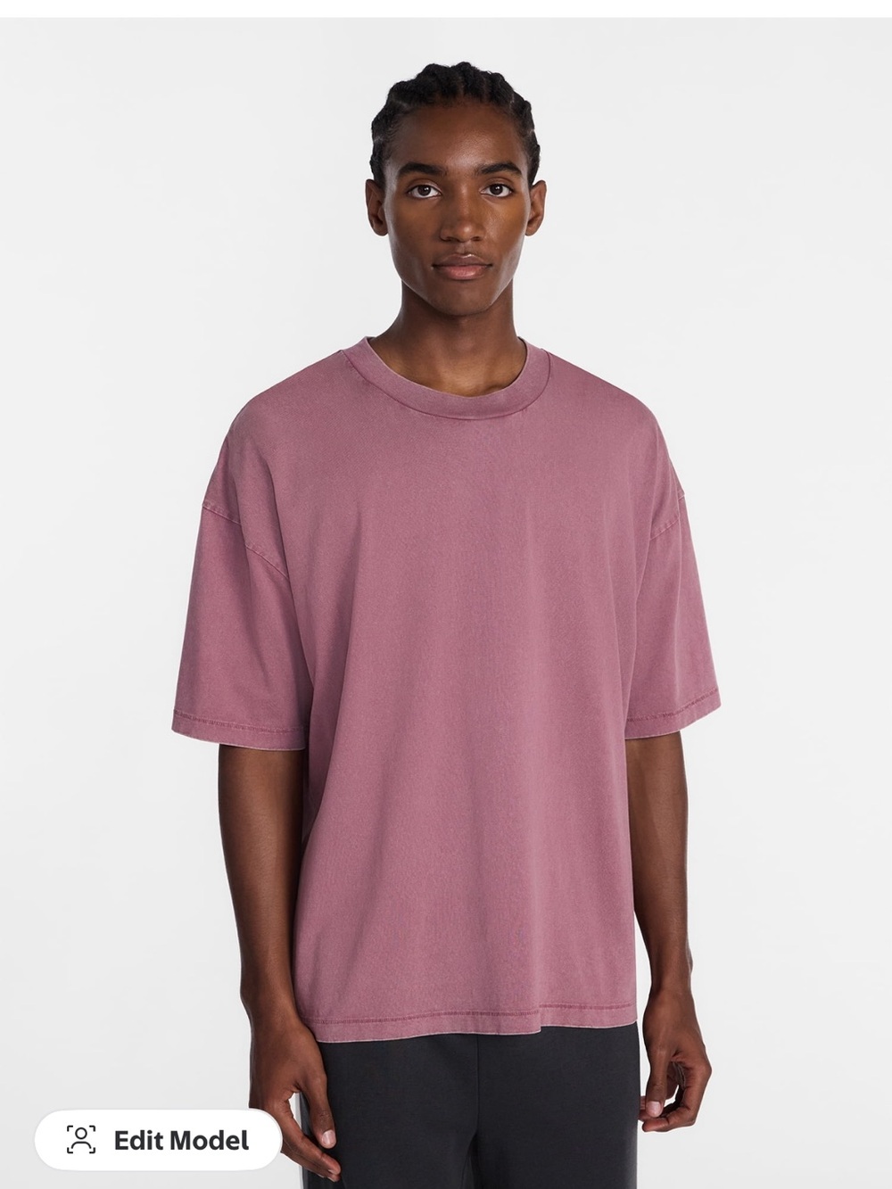 No Boundaries Mauve Short-Sleeve Crewneck Tee